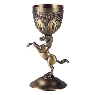 蒙古族特色工艺酒杯 高脚杯 奔马杯飞马杯敬酒杯少数民族蒙餐酒具