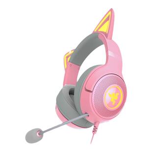 Razer雷蛇北海巨妖萌猫版V2蓝牙头戴式电脑电竞有线无线游戏耳机