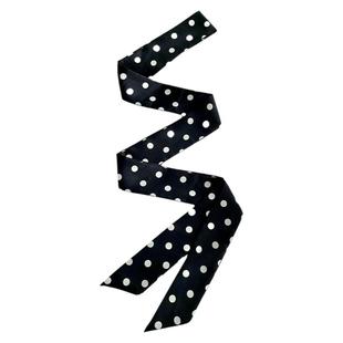 韩国长条小丝巾领带网红百搭领巾腰带细窄多用围巾波点飘带丝带