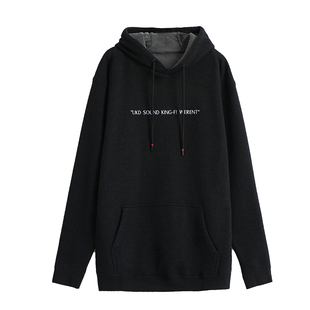 青年学生高个子加长保暖帽衫卫衣 套头免烫直筒加厚德绒拉毛 2079