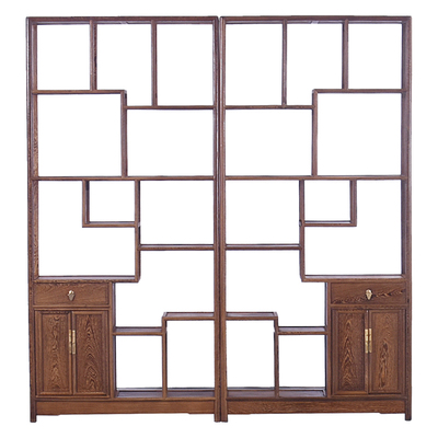 鸡翅木博古架红木置物架客厅实木