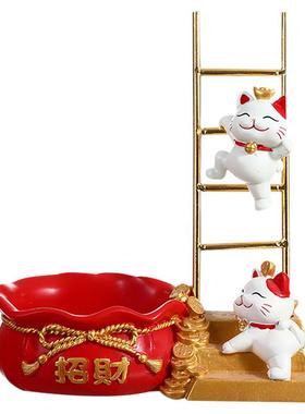 招财猫玄关摆件电视柜酒柜装饰