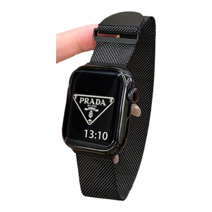 适用iwatchs8/s9表带 米兰磁吸一体金属苹果s7/s6/se/5/4/3/2代手表表带applewatchse表带se2云顶创想