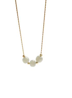 转运珠玉石项链女ins锁骨链吊坠