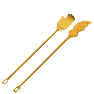 有缘佛具蒙山施食工具合金非纯铜出食刀手室内复古焰口施食器包邮