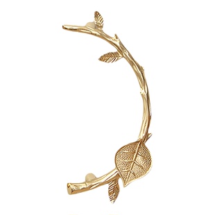 硕南法式半圆中古风高级感抽屉柜门黄铜拉手橱柜衣柜门抽屉把手