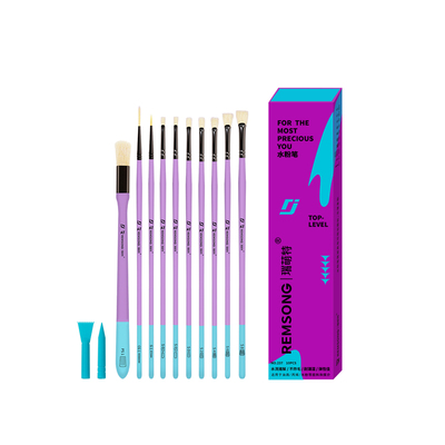 瑞萌特【紫定上岸】DJ水粉笔10支