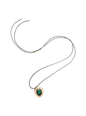 轻奢爱心吊坠项链女长款