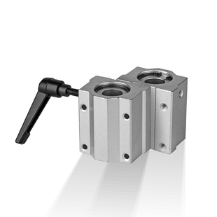 直线轴承带锁紧定位固定滑块SCS16 20 25 30 LHBBC箱式单元轴承座