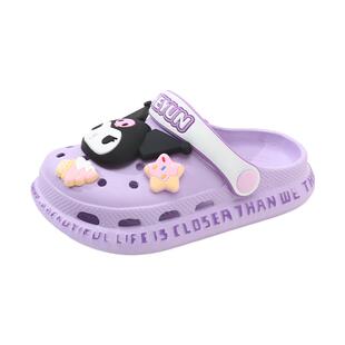 abckids女童洞洞鞋儿童拖鞋夏季新款凉鞋防滑凉拖女孩宝宝沙滩鞋