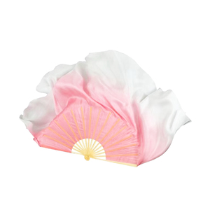 古典舞真丝扇落了白跳舞藕粉渐变胶州秧歌中国风西厢寻他演出道具
