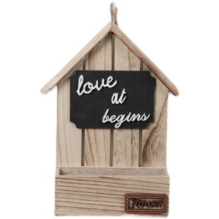 木质壁挂欧美木质壁挂花篮花套装墙挂壁饰挂件客厅卧室墙装饰品