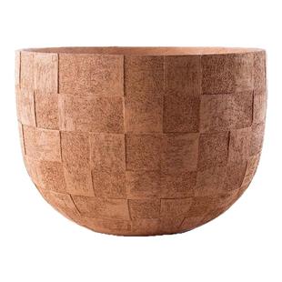 户外玻璃钢组合花盆市政园林景观艺术石头漆花器商场简约种植花箱