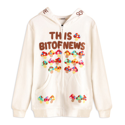 rough秋冬款纯棉运动带帽卫衣