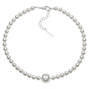 XTASTE USELESSOBJECTS 爱心珍珠项链明星同款锁骨链高级感配饰