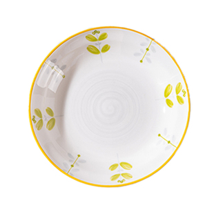 盘子菜盘家用特别好看的菜碟子深盘高颜值小清新简约陶瓷餐盘餐具