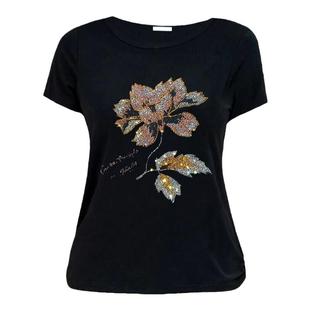 2025新款长袖t恤女 纯棉上衣大码中年妈妈装秋季女士体恤宽松显瘦