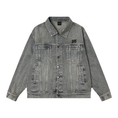 丛林老虎哥特星星重磅牛仔外套