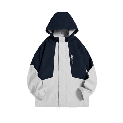 男加绒冲锋衣特步连帽