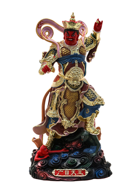 中式树脂四大天王佛像供奉摆件
