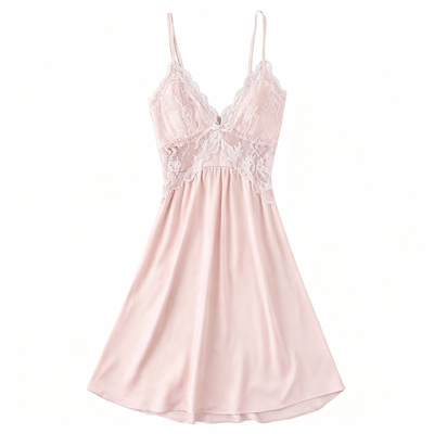 猫人冰丝性感吊带睡裙礼盒