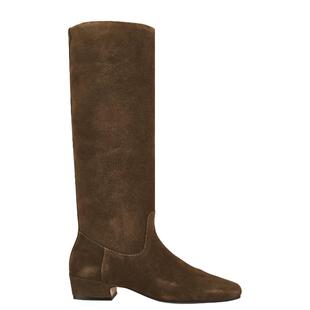 Steve Madden 靴子 复古琥珀流光 方头粗跟高筒靴REVOLVE小众新款