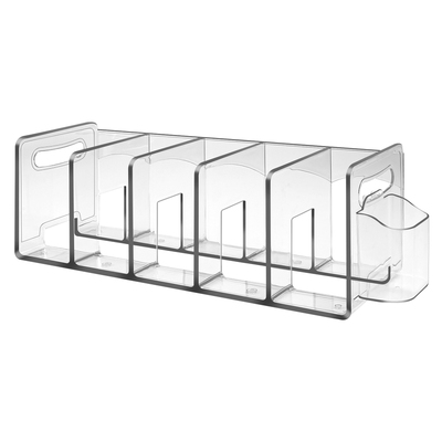 【特大摔不坏】带手提五栏书立架