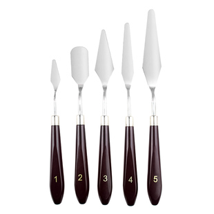 美术刮刀油画棒专用尖头铲子丙烯水粉颜料小号油画调色刀工具套装