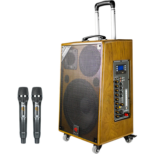 欧美声512V户外k歌家用唱歌音响专业演出大功率高端移动拉杆音箱
