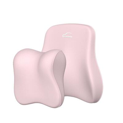 汽车头枕护颈枕运动座椅一体车载护腰靠垫车内用枕头记忆棉靠枕夏