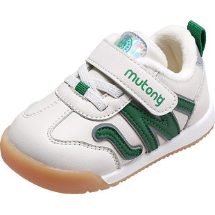 牧童童鞋男宝宝鞋秋冬新款婴幼儿学步软底女童走路鞋子儿童机能鞋