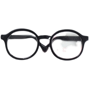 棉花娃娃眼镜墨镜娃用护目镜黑框金边道具