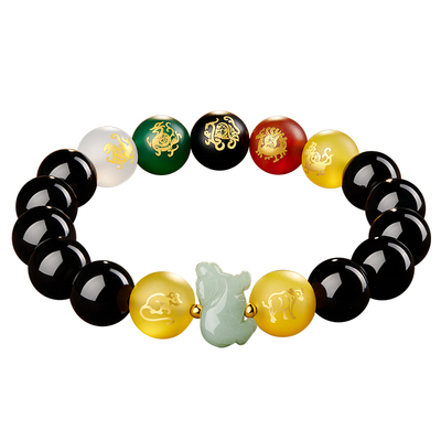 易明居属牛五岳四神喜合吉宏手链