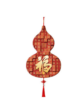 福字挂件挂饰百福图高级感玄关装饰画中国结客厅背景墙壁画墙面