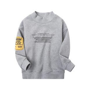 男童加绒卫衣一体绒儿童打底衫秋冬2022新款韩版上衣男宝宝现货Y