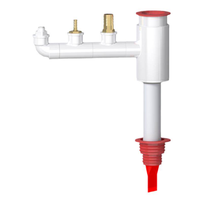 阳台洗衣柜加高下水三通防臭防虫