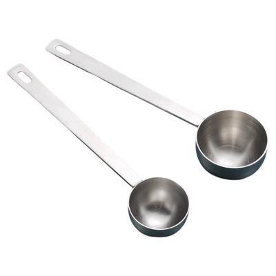 不锈钢量勺咖啡豆勺15克刻度勺奶店店计量勺烘焙小勺子果粉勺15ml