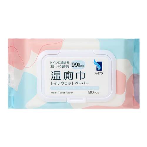日本ITO湿厕纸家庭装80抽 男女式湿厕巾擦屁股湿巾孕妇厕纸厕所