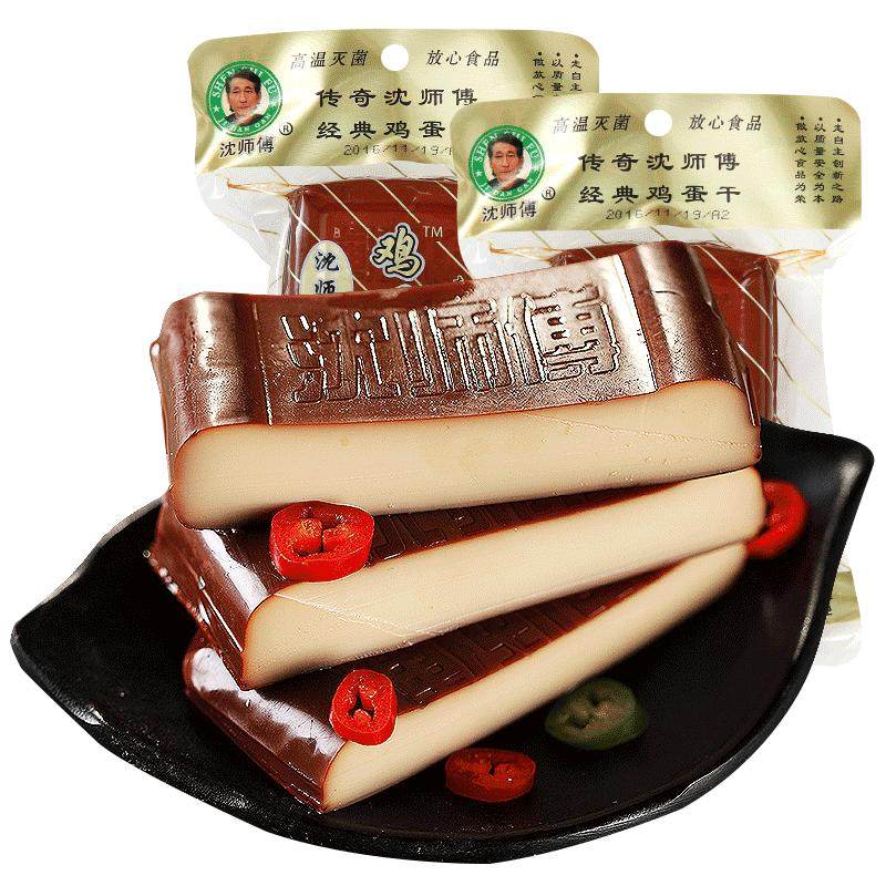沈师傅鸡蛋干150g四川特产非豆腐干豆干香干散装休闲小零食商用