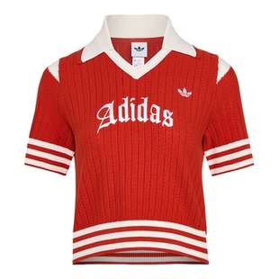 Adidas/阿迪达斯正品三叶草女士修身经典时尚针织POLO衫KT3048