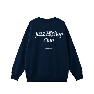 GMGV|Jazz Hiphop Club复古圆领套头卫衣纯棉日常百搭 男女同款