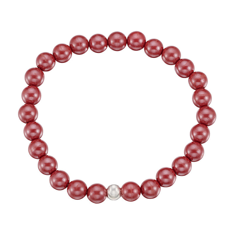 顺庆银楼S925银云丹手串男女