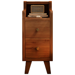 床头柜超窄实木小型迷你床边置物架家用卧室收纳柜主卧极窄夹缝柜