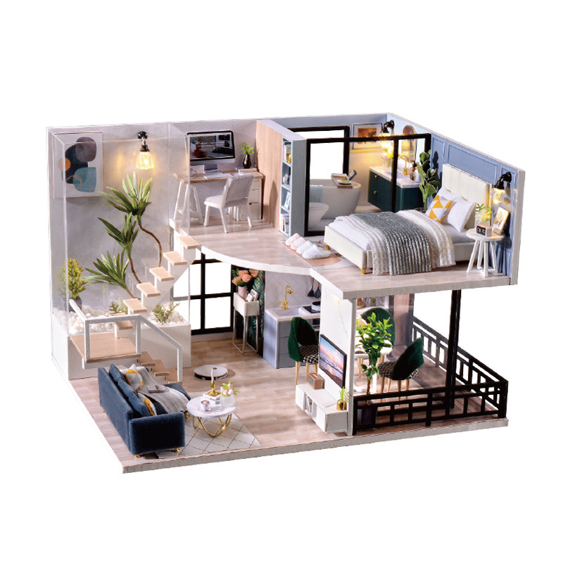 3D拼装DIY小屋模型创意礼物
