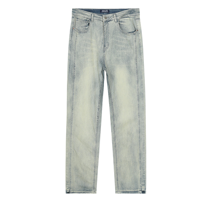 潮牌高街直筒宽松牛仔裤