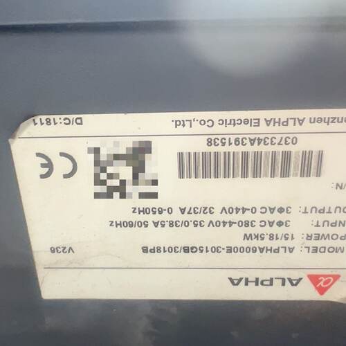 议价阿尔法变频器ALPHA6000E-3015GB/3018PB适用