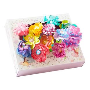 圣诞晕染花朵教师节儿童手工diy材料小小花艺师花束玩具女孩礼物