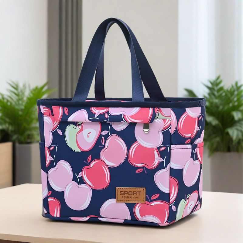 高颜值大号饭盒手提包保温饭盒袋装午餐饭袋上班族手提加厚便当包