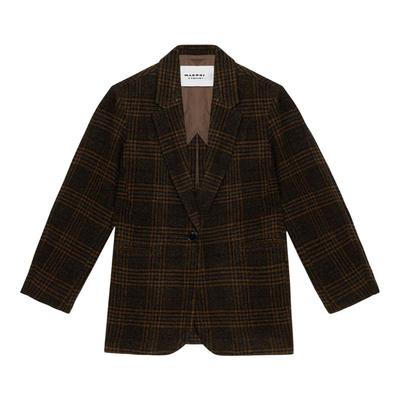 MARANT ETOILE2025早秋新款GESINA 格纹西装夹克女