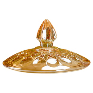 玻璃果盘盖子内径16外径18cm水晶玻璃糖罐储物罐大口通用配件盖子